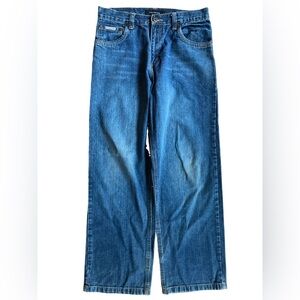 Calvin Klein Jeans Women’s Size 16 Mud Blue Jeans 11” Rise Straight/Loose Fit